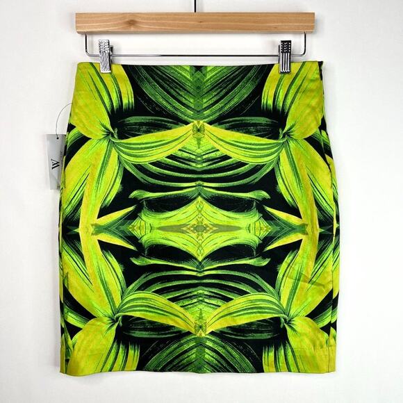 NWT Worthington Petite Lush Jungle Mini Skirt 4P - Picture 1 of 6